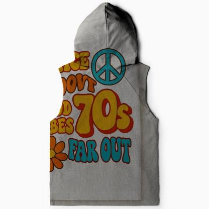 Funky 70s Graphic Prints Hoodie