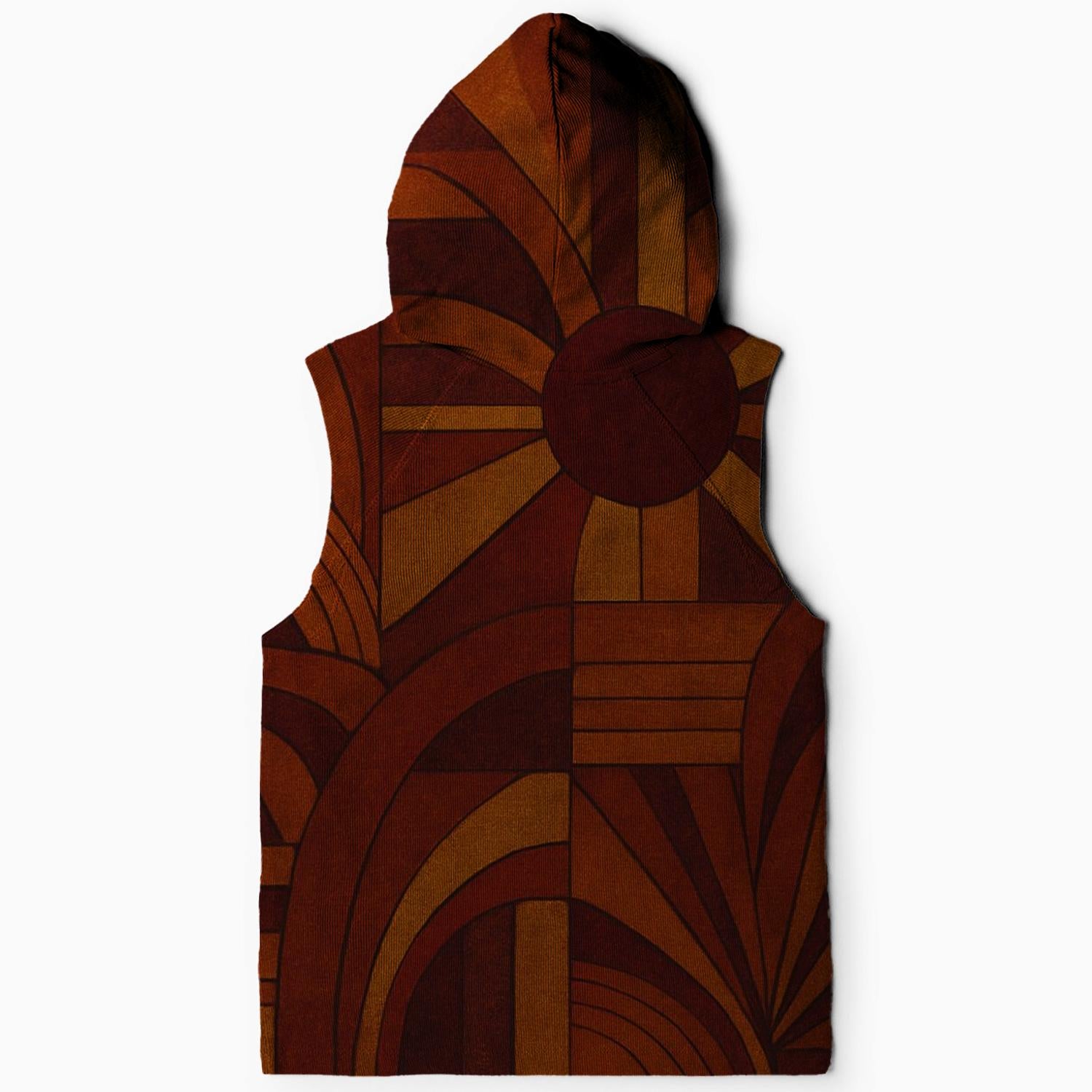 Dawn of Freedom Abstract Sleeveless Hoodie