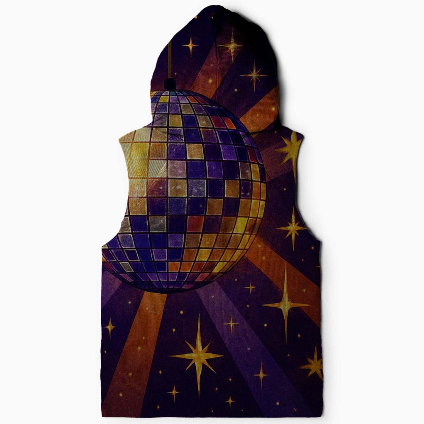 Disco Ball Dreams Sleeveless Hoodie