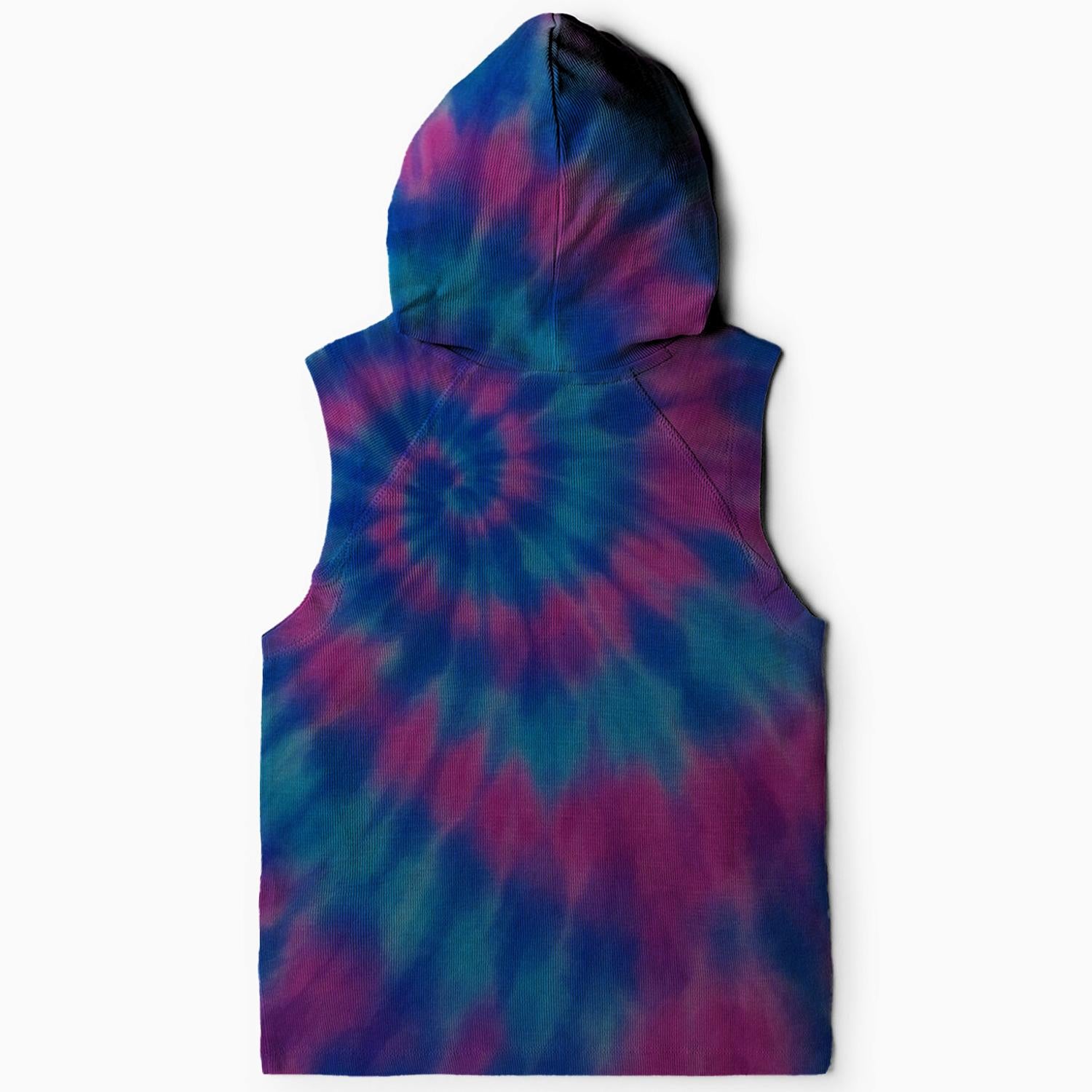 Groovy Tie-Dye Dreams Sleeveless Hoodie