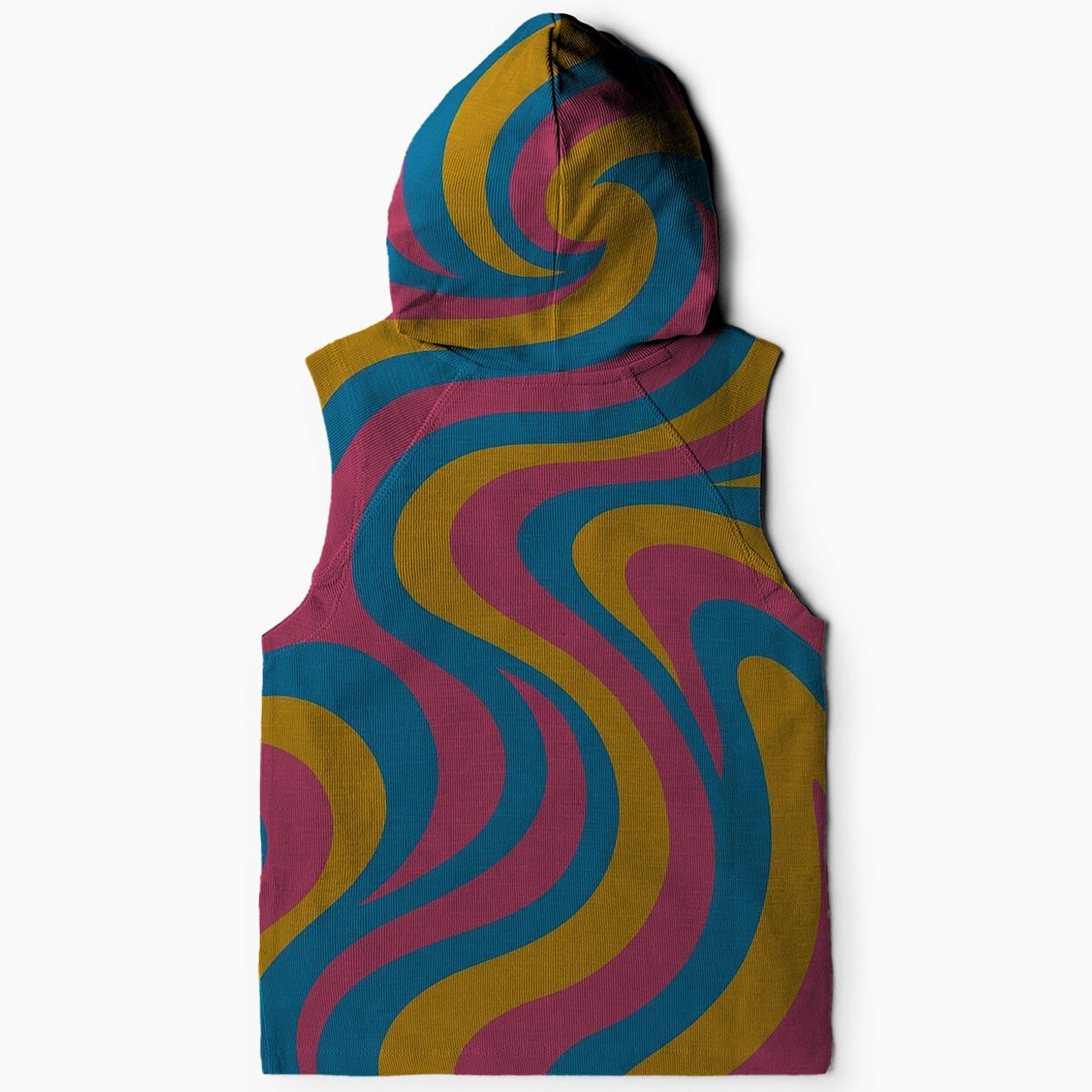 Color Explosion Sleeveless Hoodie