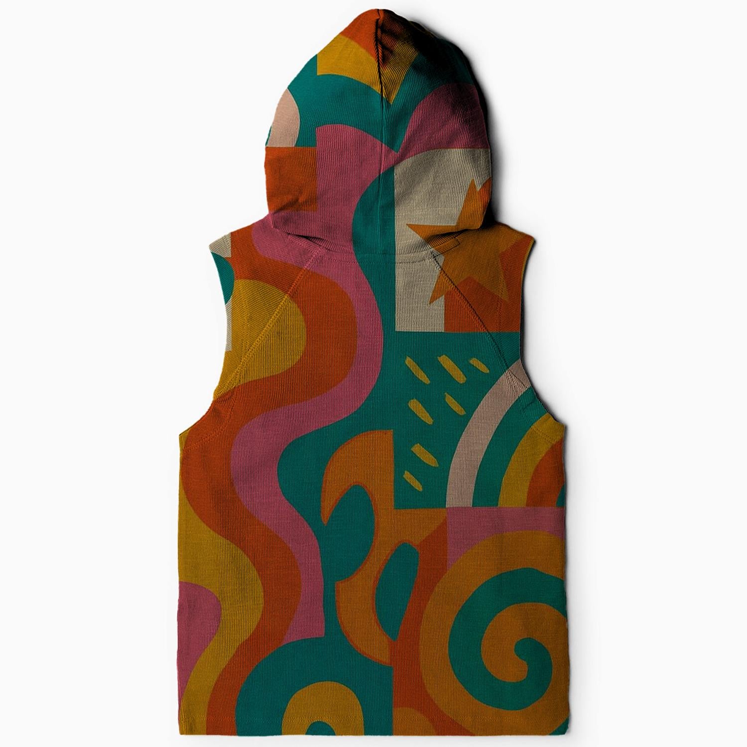 Funky 70s Art Collage Hoodie