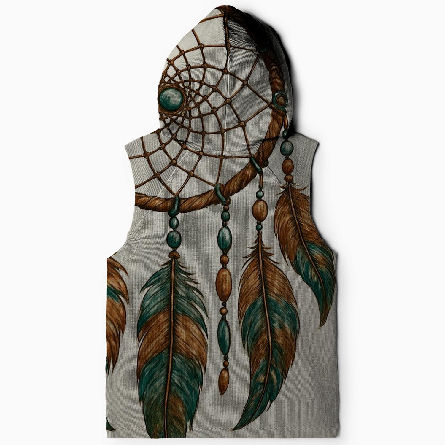 Hippie Dream Catcher Sleeveless Hoodie