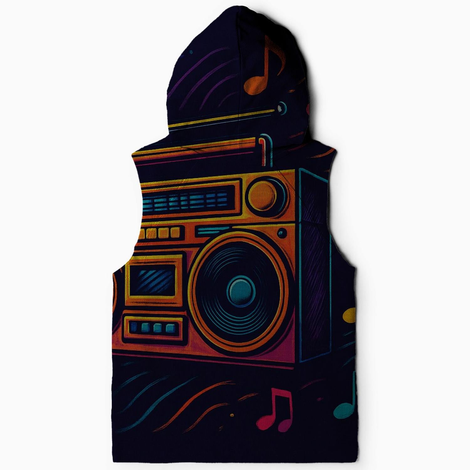 Nostalgic 70s Boombox Hoodie