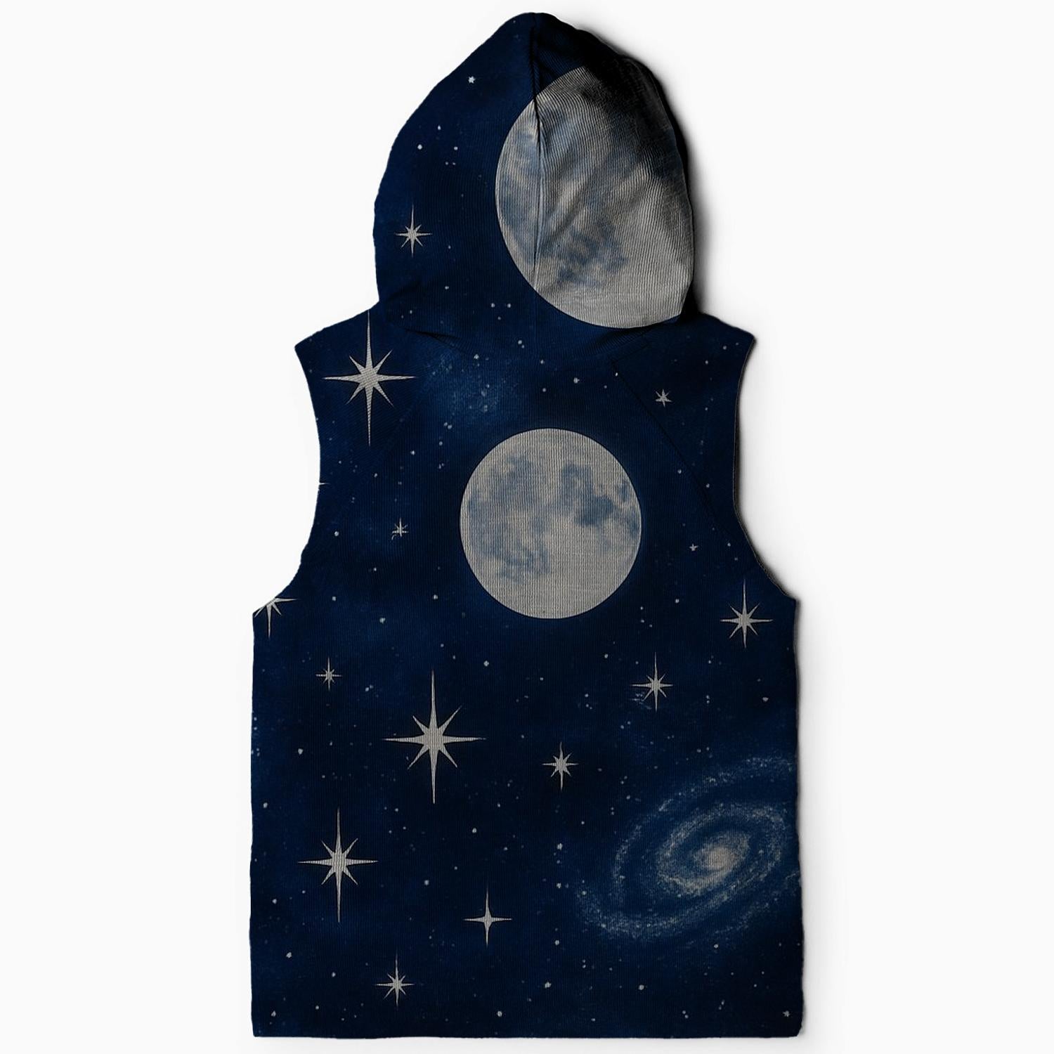 Celestial Harmony Sleeveless Hoodie