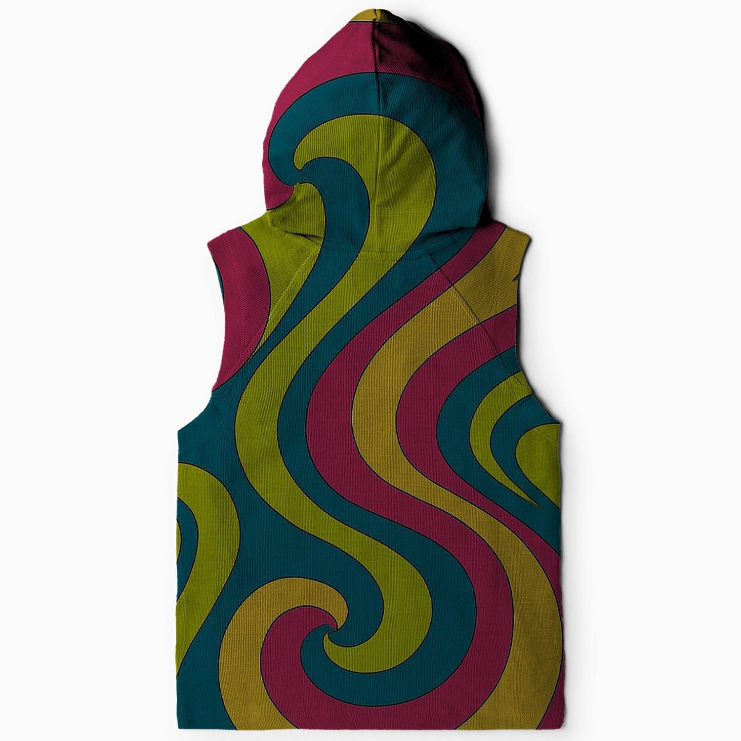 Abstract Art Sleeveless Hoodie