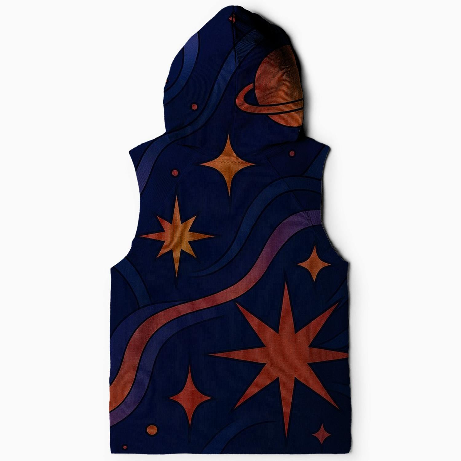 Cosmic Kaleidoscope Dream Sleeveless Hoodie
