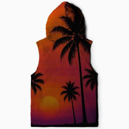Sunny Day Palm Trees Hoodie