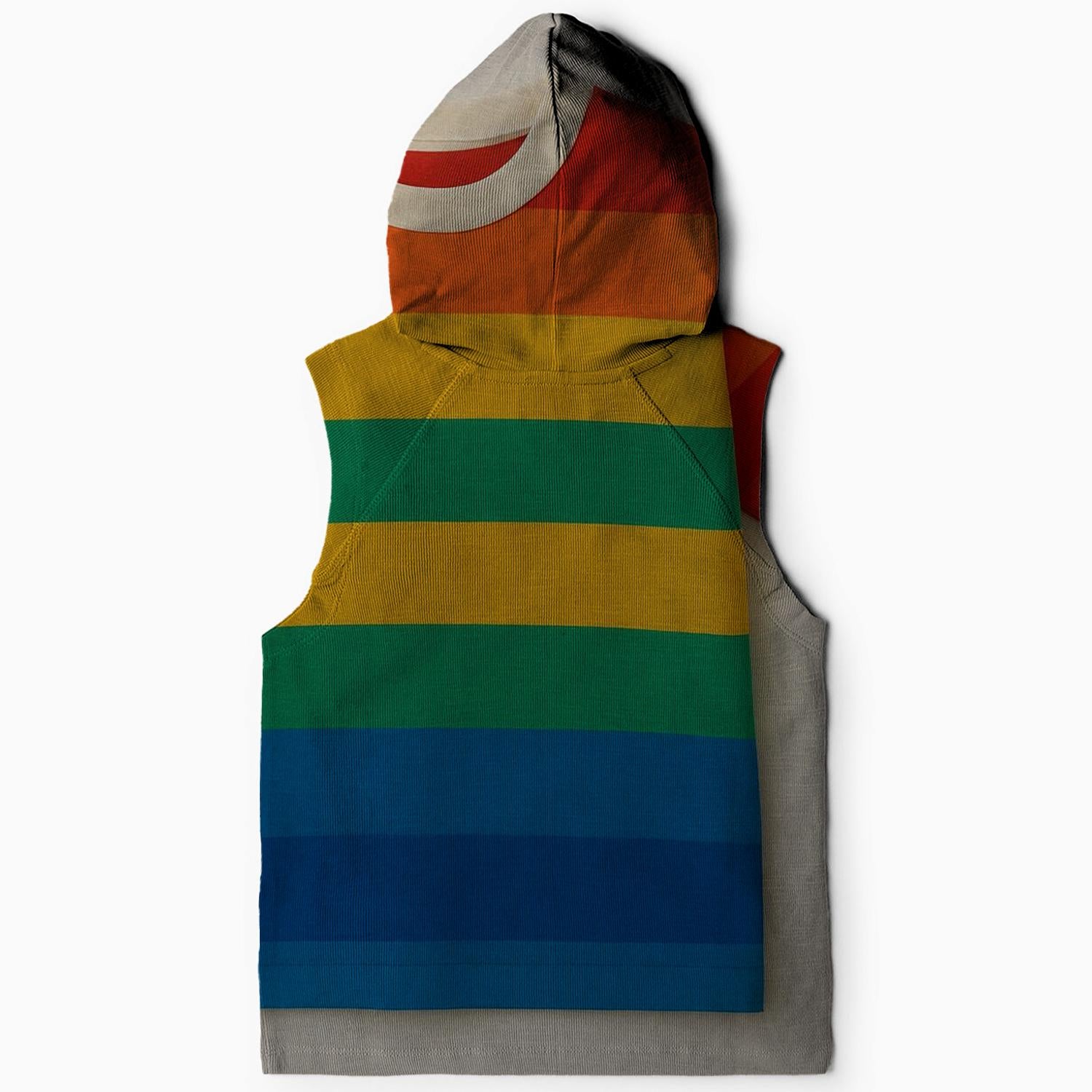 70s Rainbow Retro Stripes Hoodie