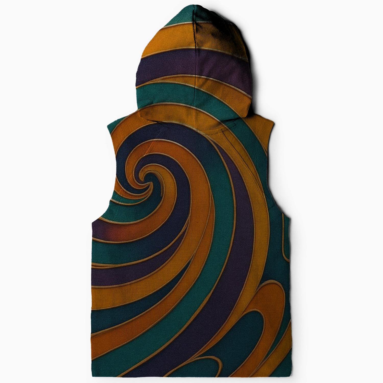 Spiral Vibes Sleeveless Hoodie