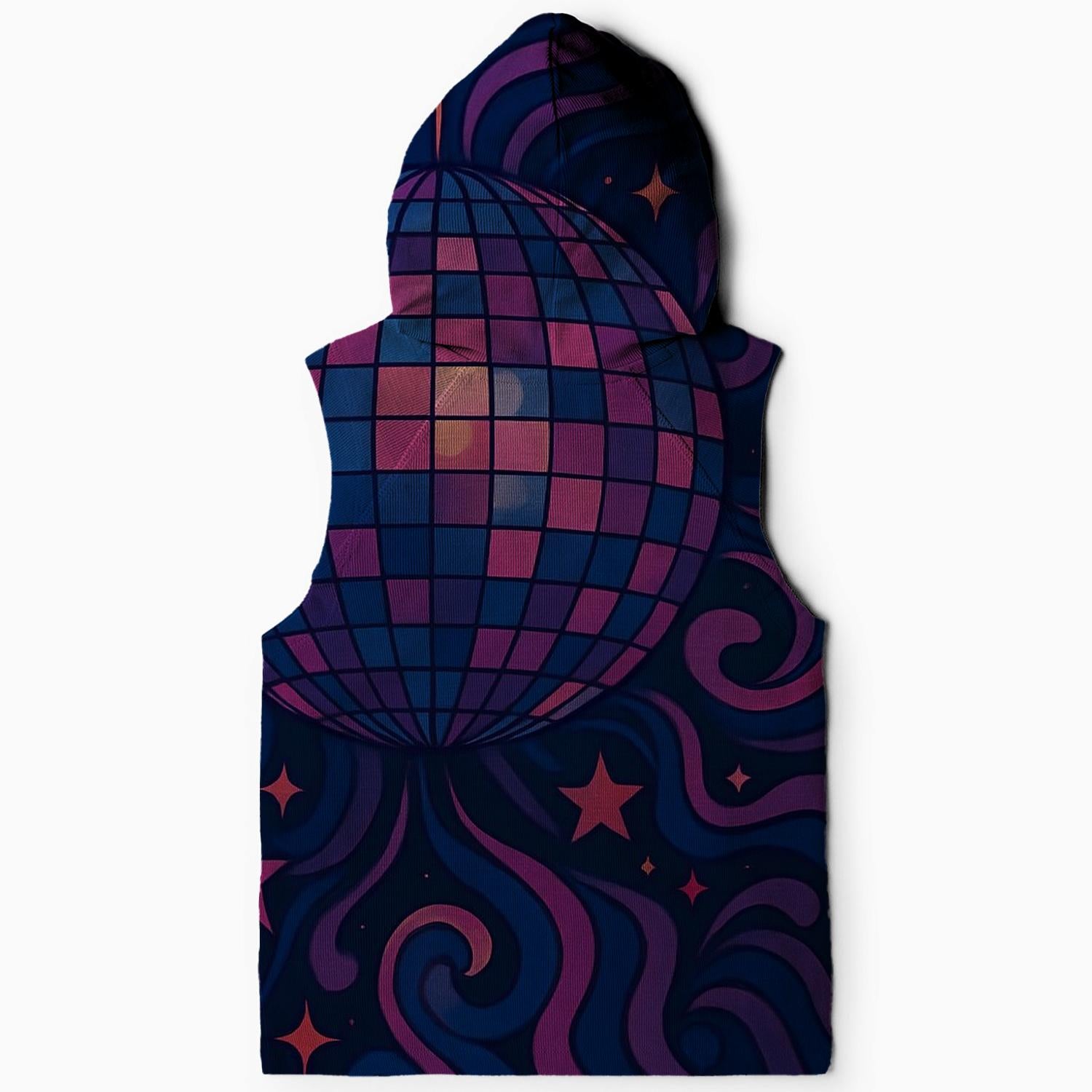 Disco Dreams Vibe Sleeveless Hoodie