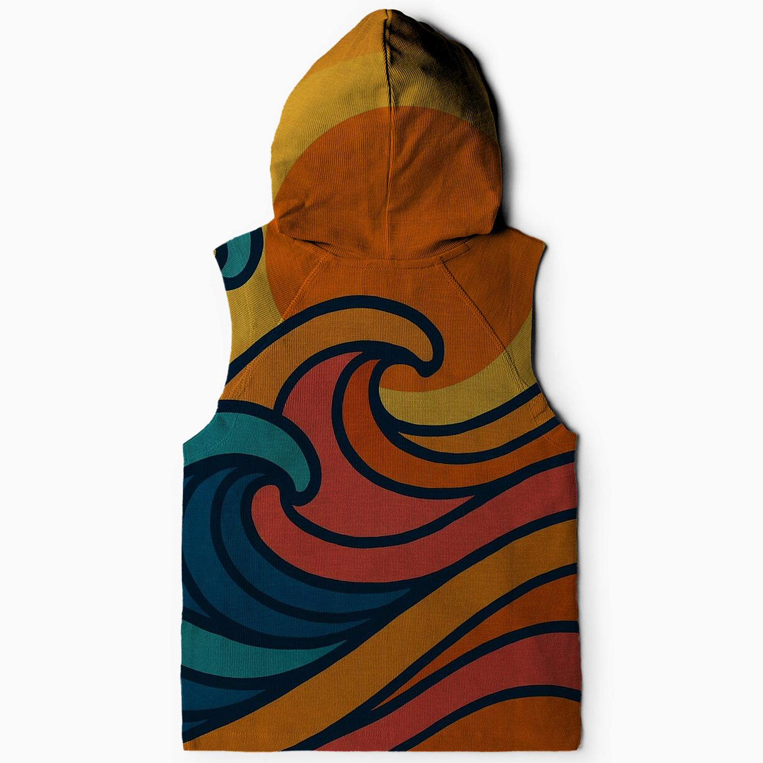 Colorful Retro Wave Hoodie