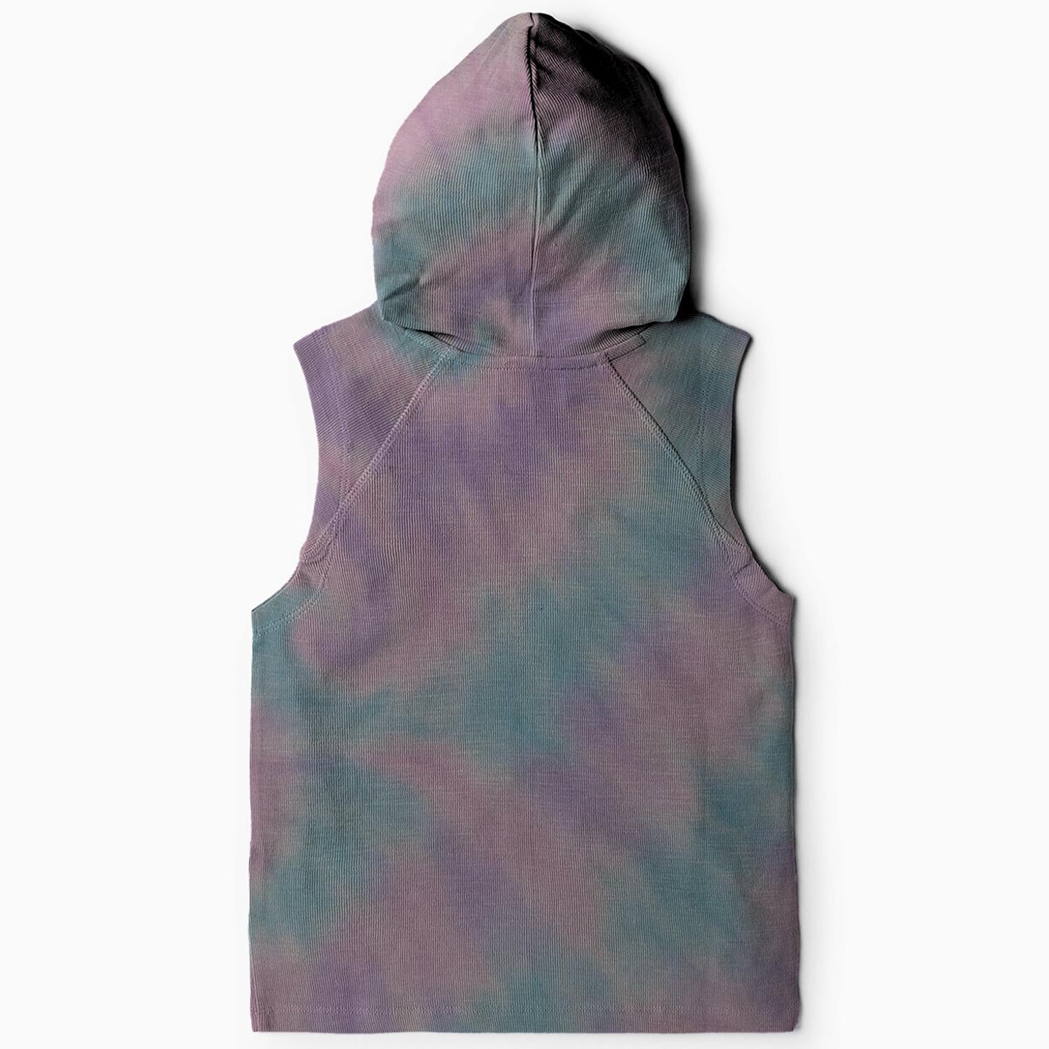 Peaceful Tie-Dye Bliss Sleeveless Hoodie