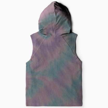 Peaceful Tie-Dye Bliss Sleeveless Hoodie
