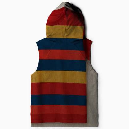Bold Striped Retro Hoodie