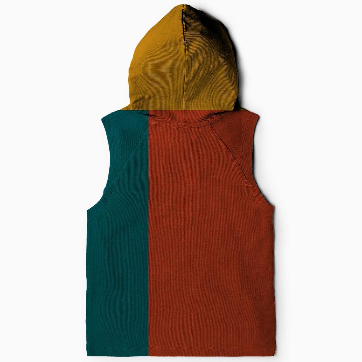 Vivid 70s Color Block Hoodie