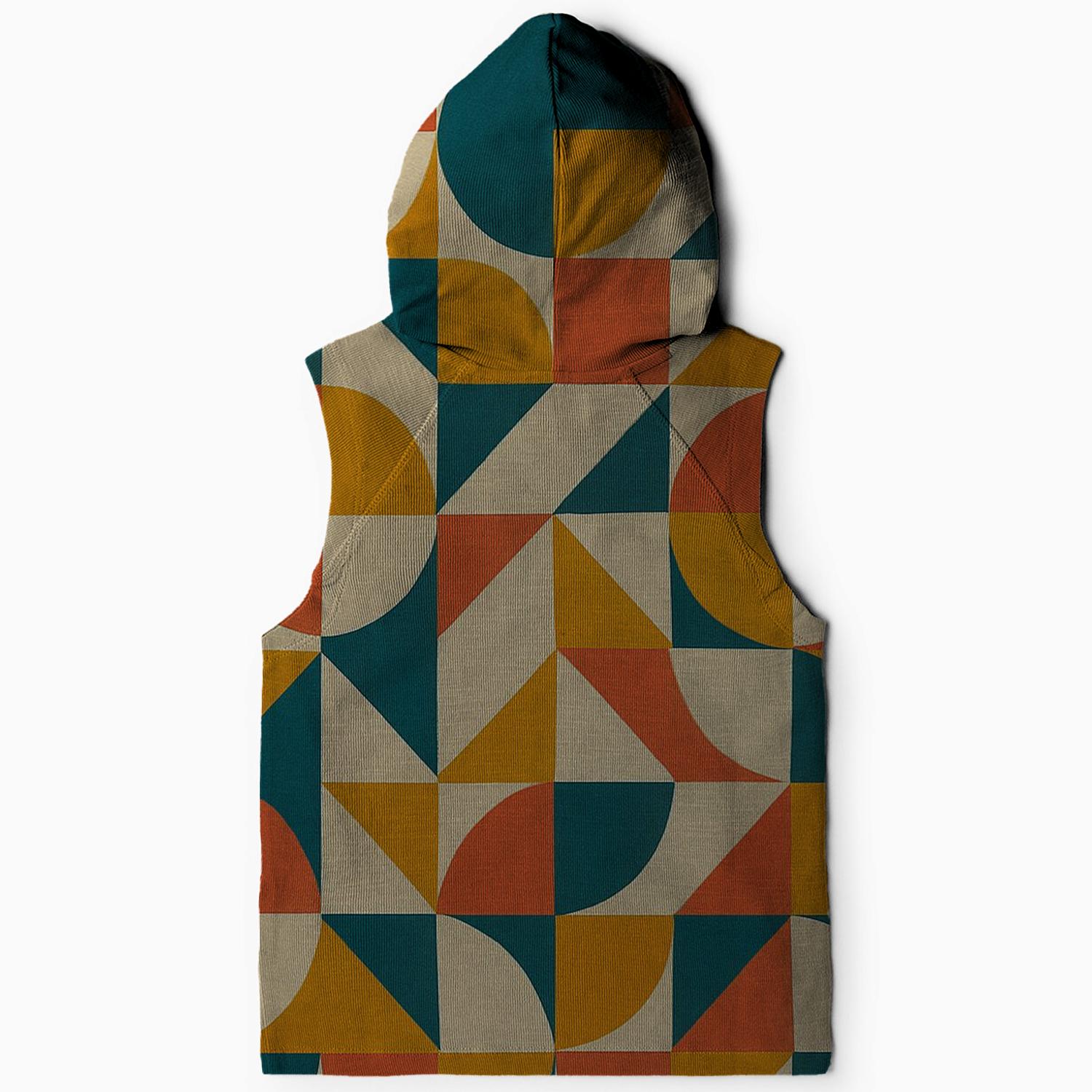 Vibrant 70s Geometric Patterns Hoodie
