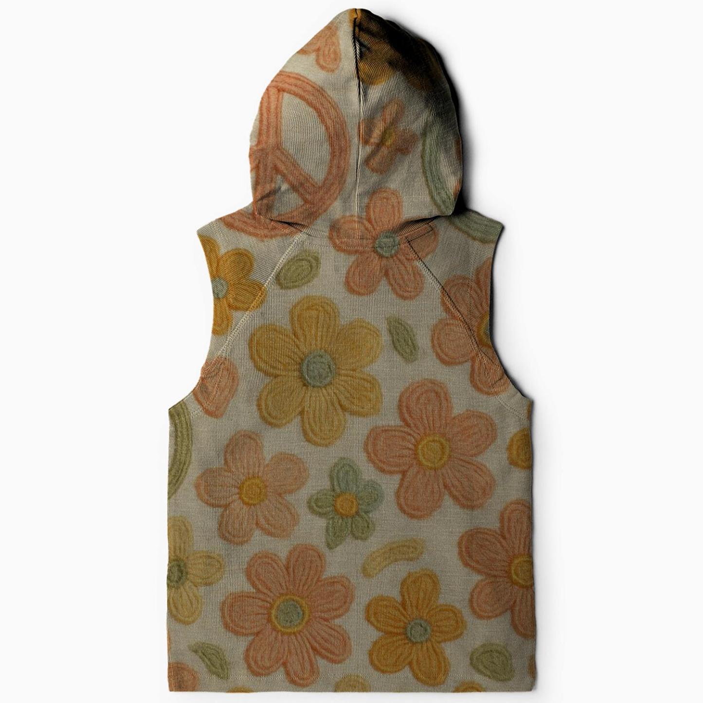 Flower Child Harmony Sleeveless Hoodie