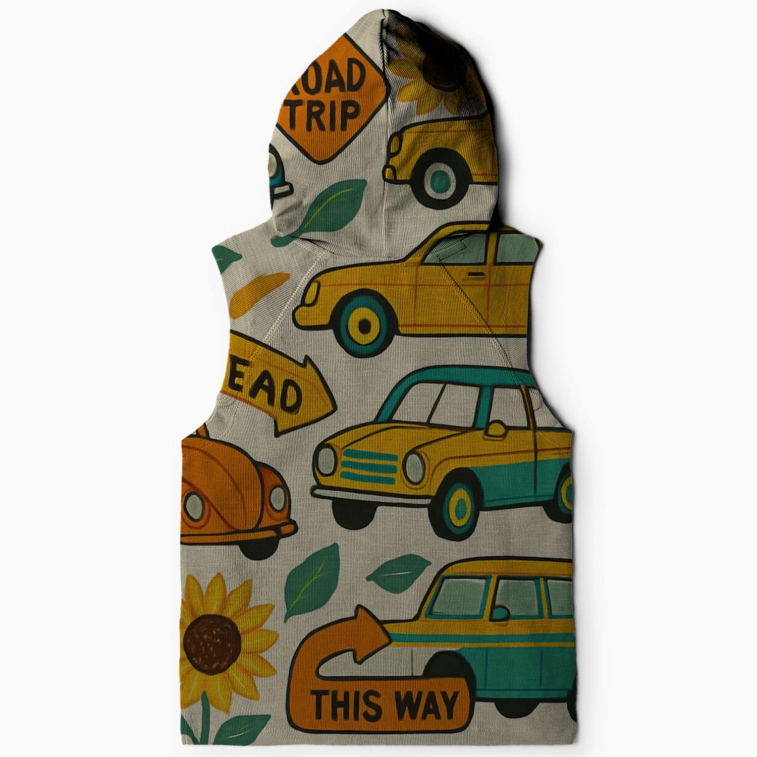 Summer Road Trip Sleeveless Hoodie