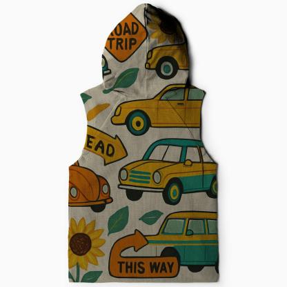 Summer Road Trip Sleeveless Hoodie