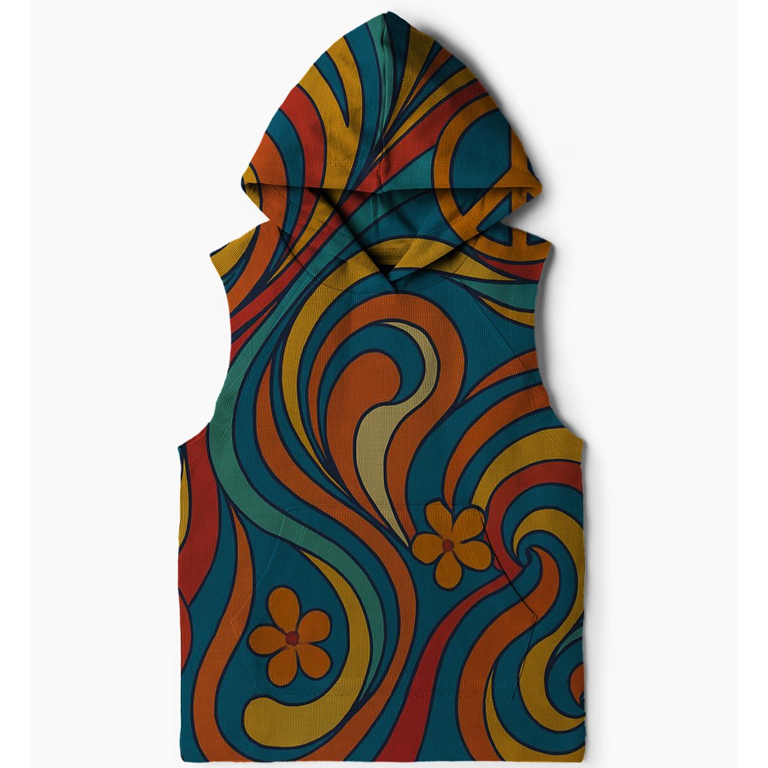 Paisley Dreams Sleeveless Hoodie