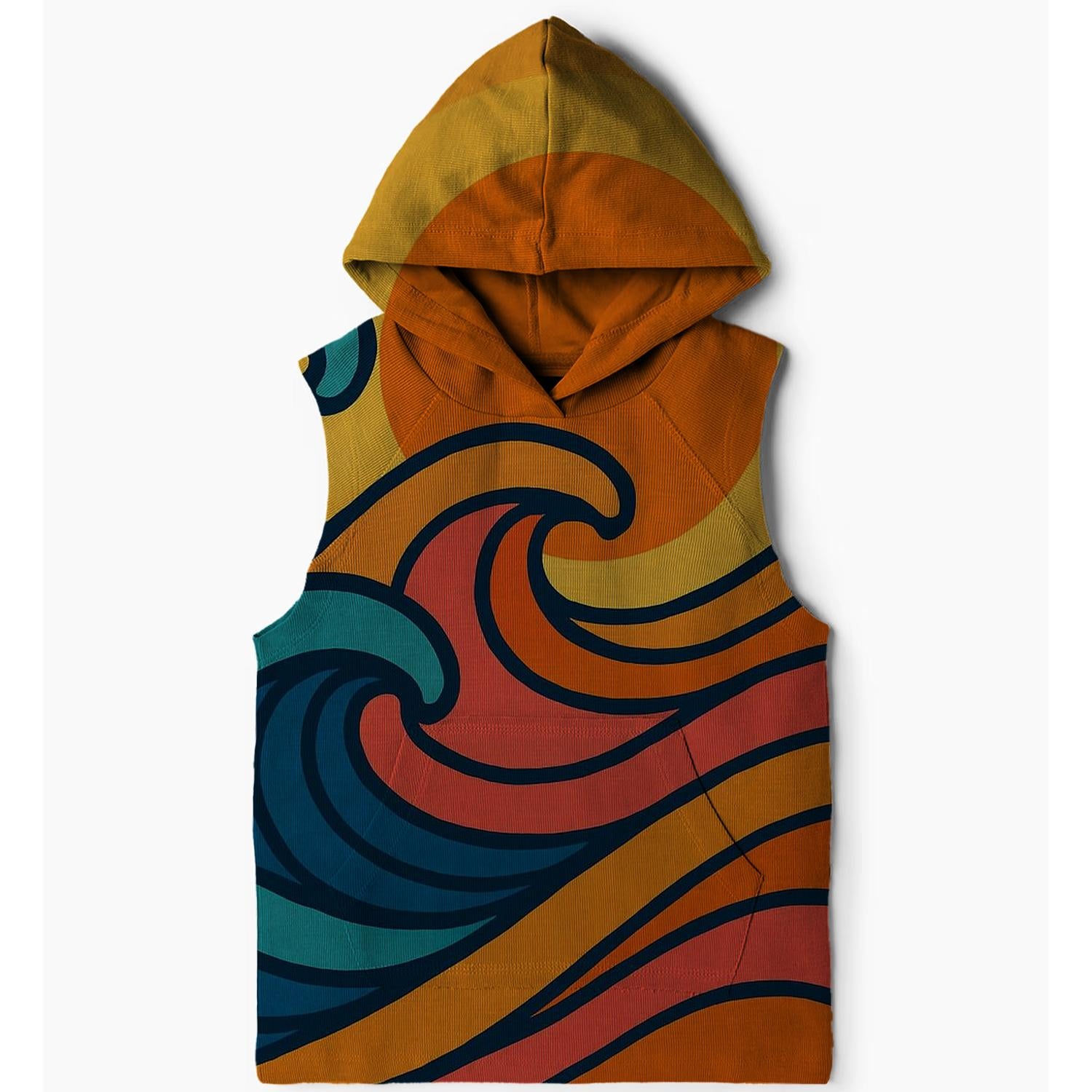 Colorful Retro Wave Hoodie