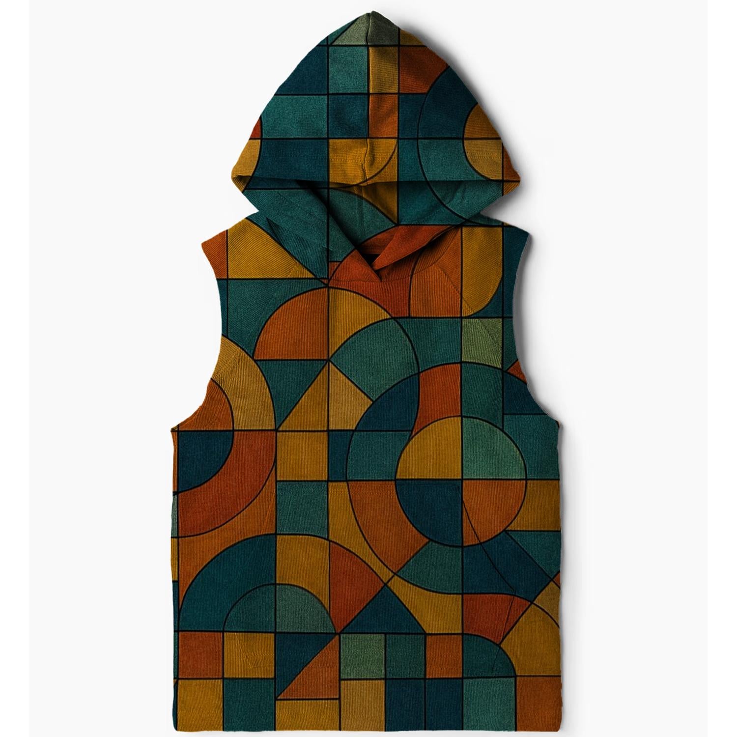 Colorful Mosaic Dream Sleeveless Hoodie