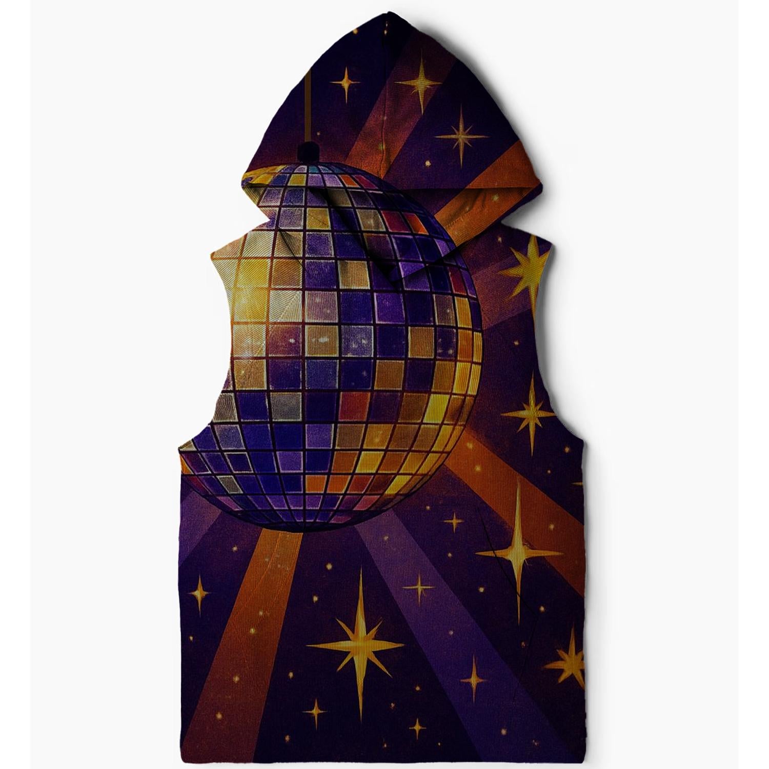 Disco Ball Dreams Sleeveless Hoodie