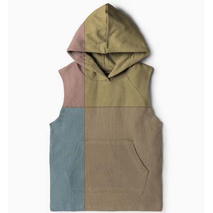 Artistic 70s Color Blocks Hoodie