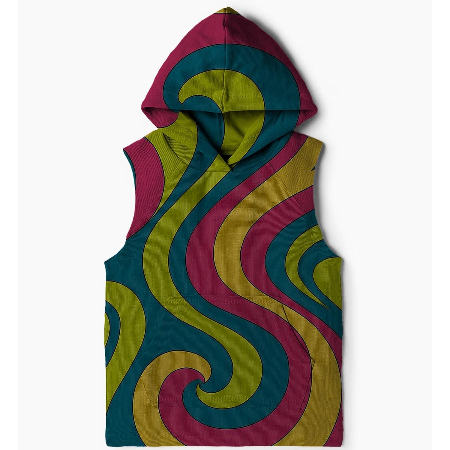 Abstract Art Sleeveless Hoodie