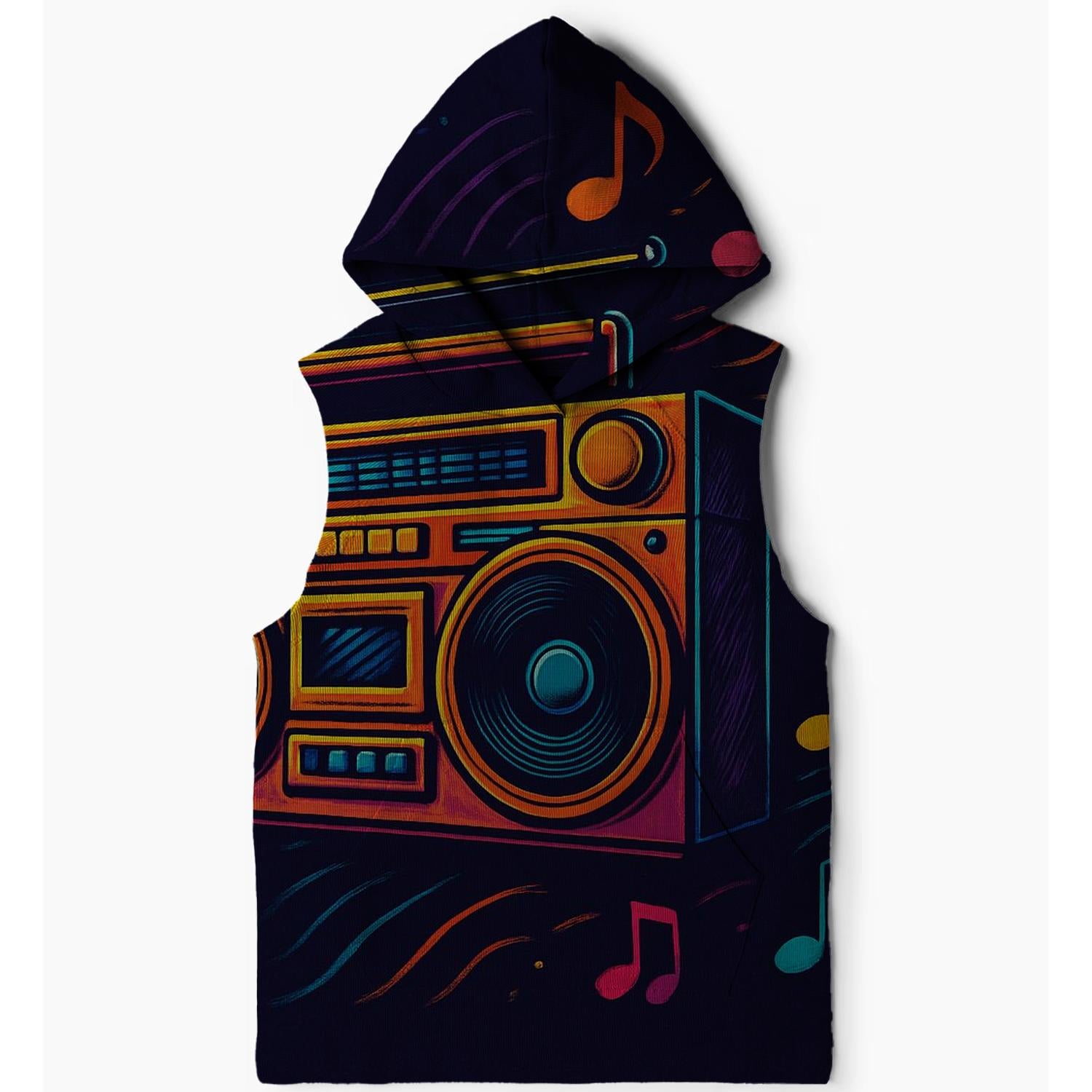 Nostalgic 70s Boombox Hoodie