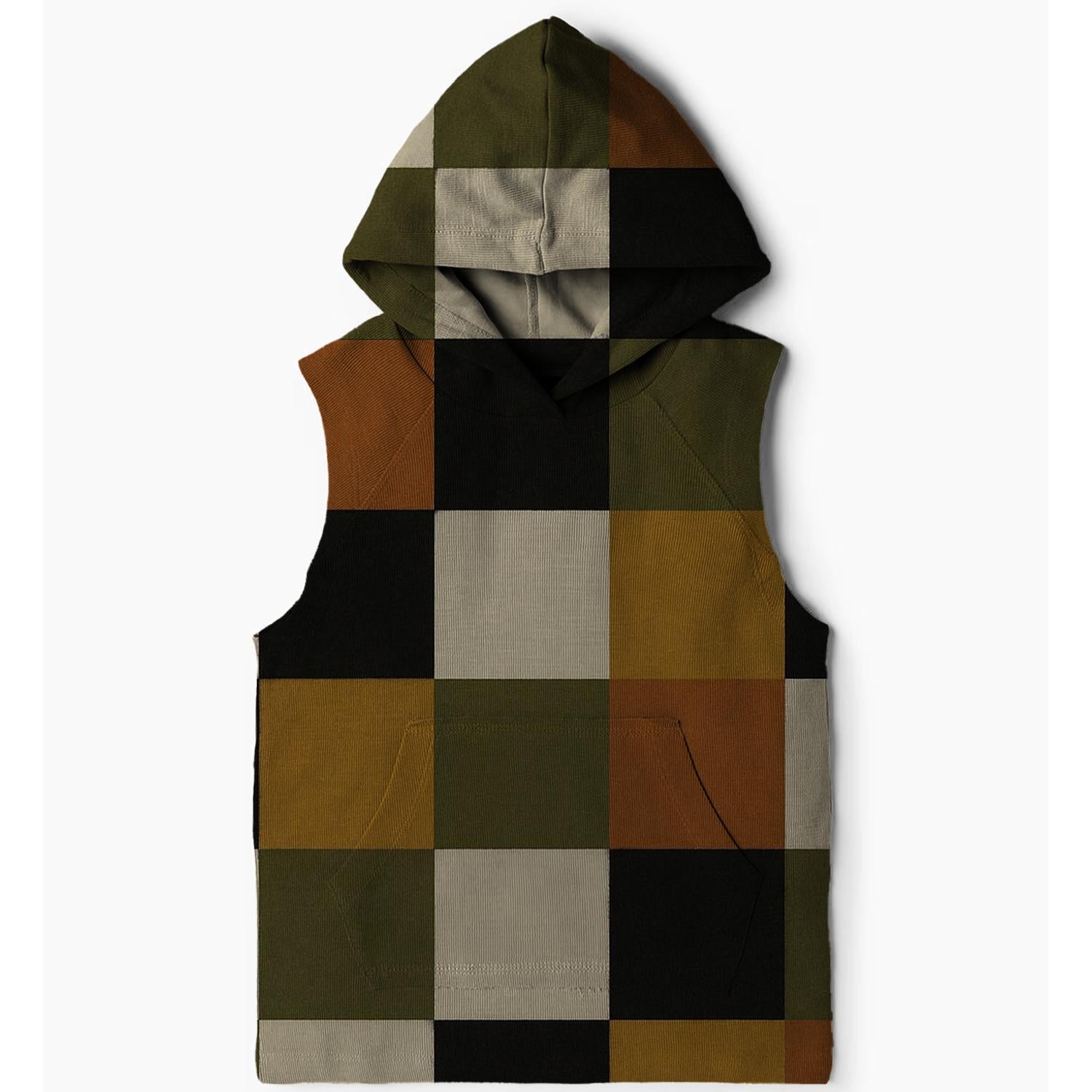 Vintage Checkerboard Charm Hoodie