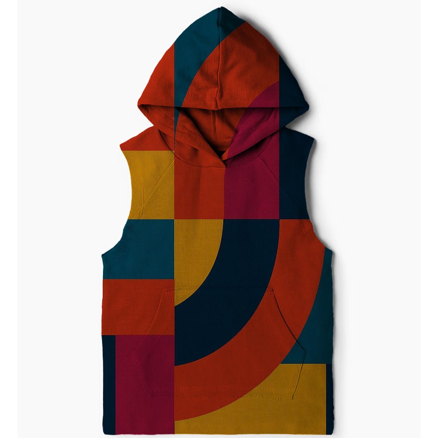 Radiant Color Block Joy Sleeveless Hoodie