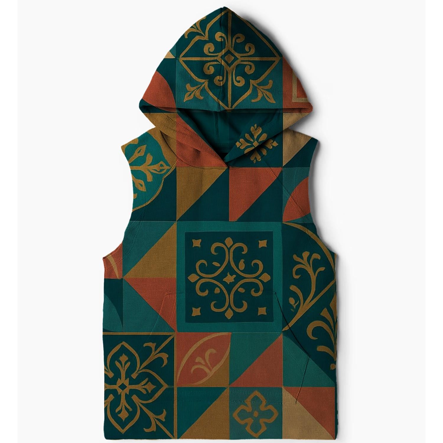 Geometric Floral Patterns Hoodie