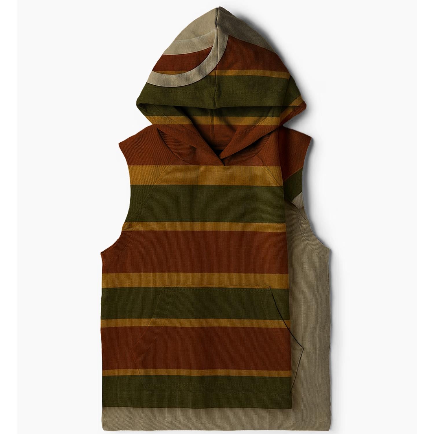 Classic Stripes Revival Sleeveless Hoodie