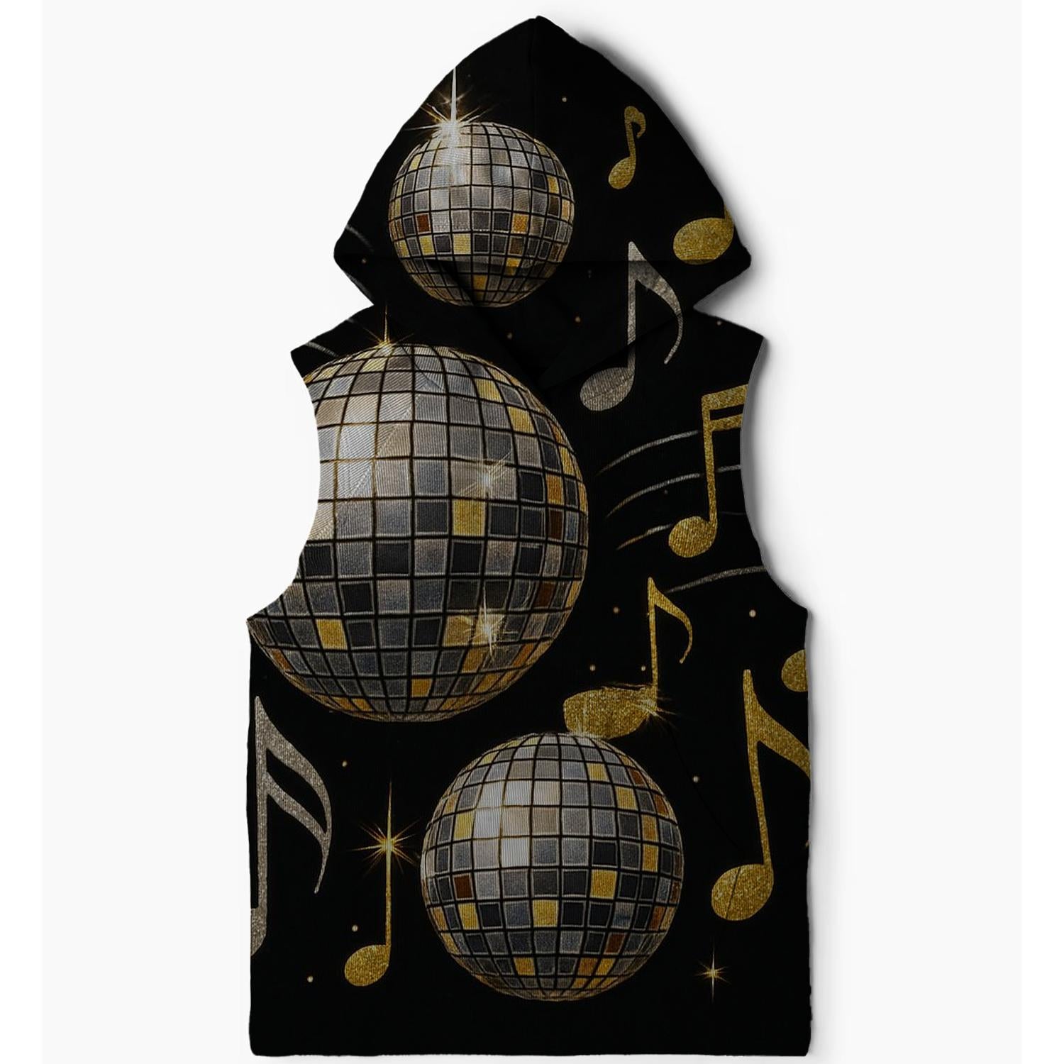 Disco Inferno Sleeveless Hoodie