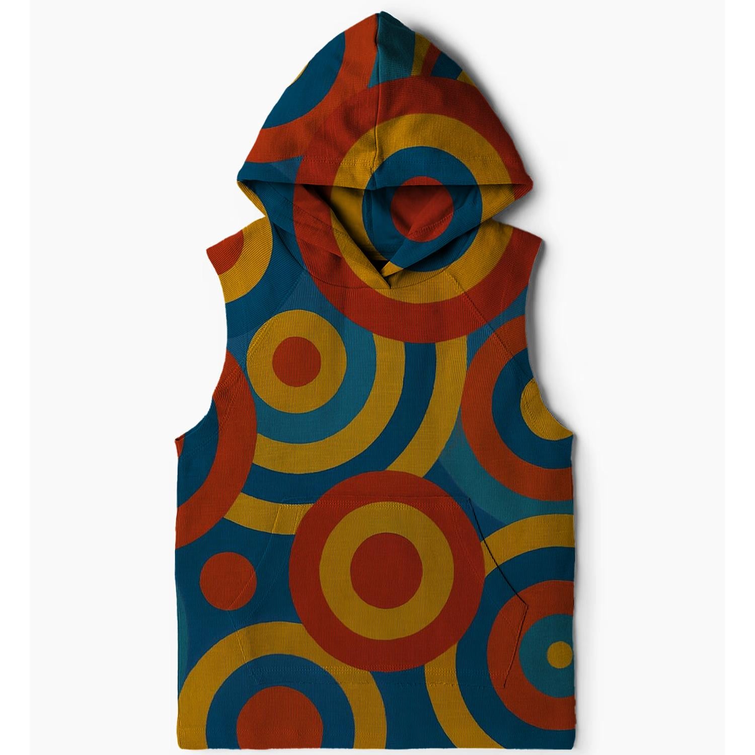 Vibrant Retro Circle Hoodie