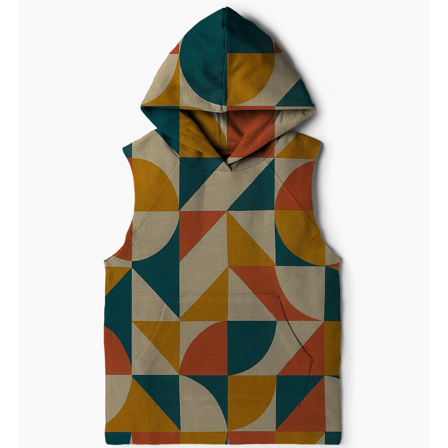 Vibrant 70s Geometric Patterns Hoodie