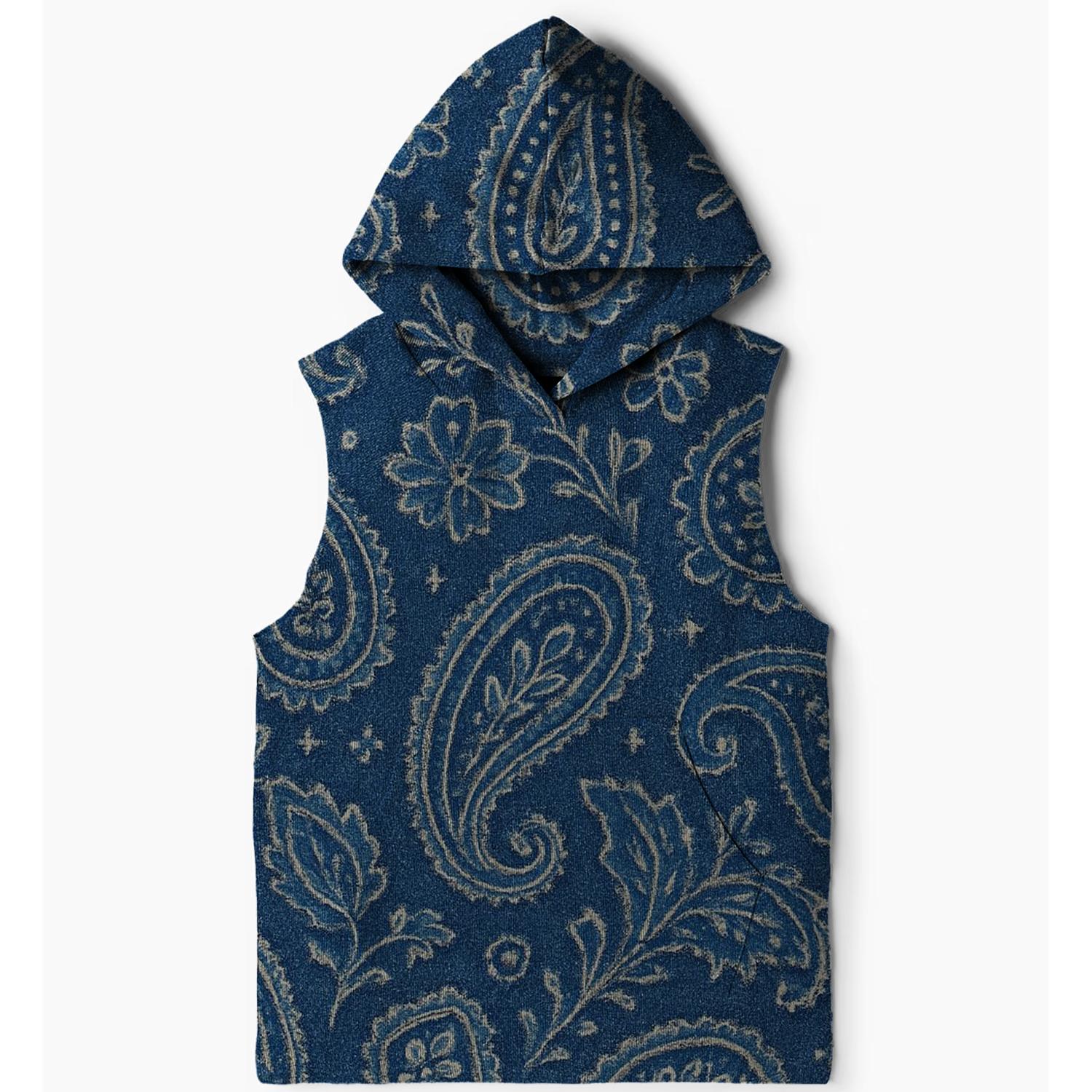Classic 70s Denim Print Hoodie