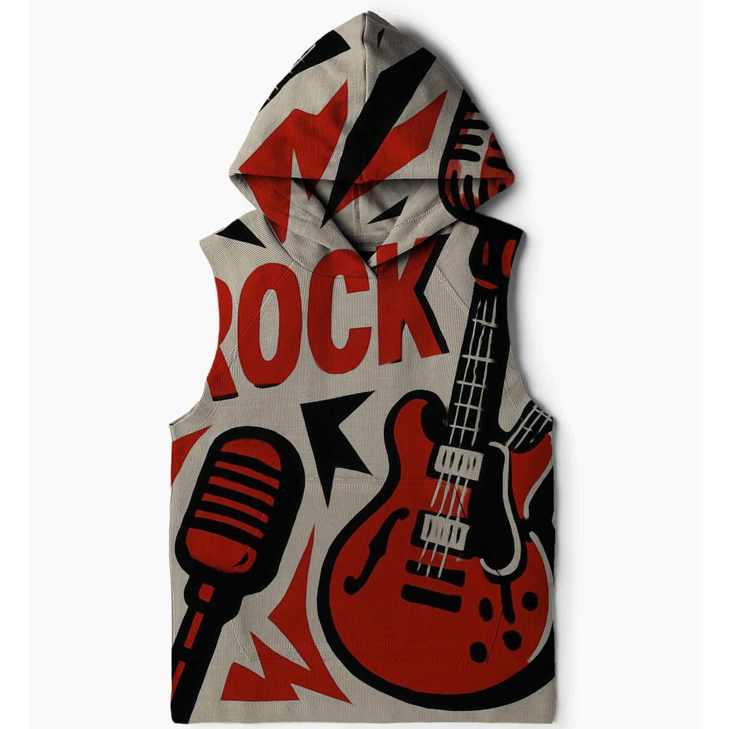 Classic Rock Icons Sleeveless Hoodie