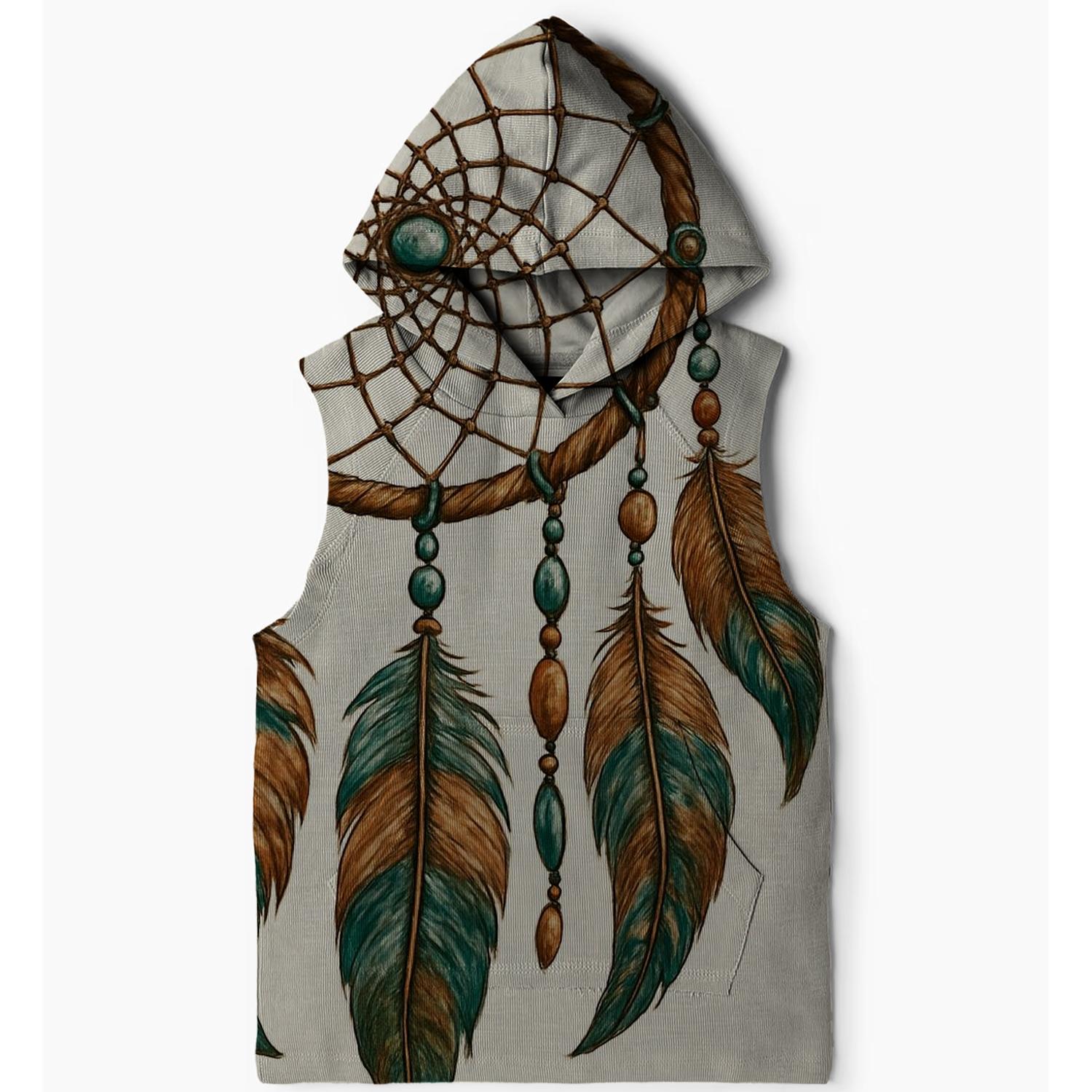 Hippie Dream Catcher Sleeveless Hoodie