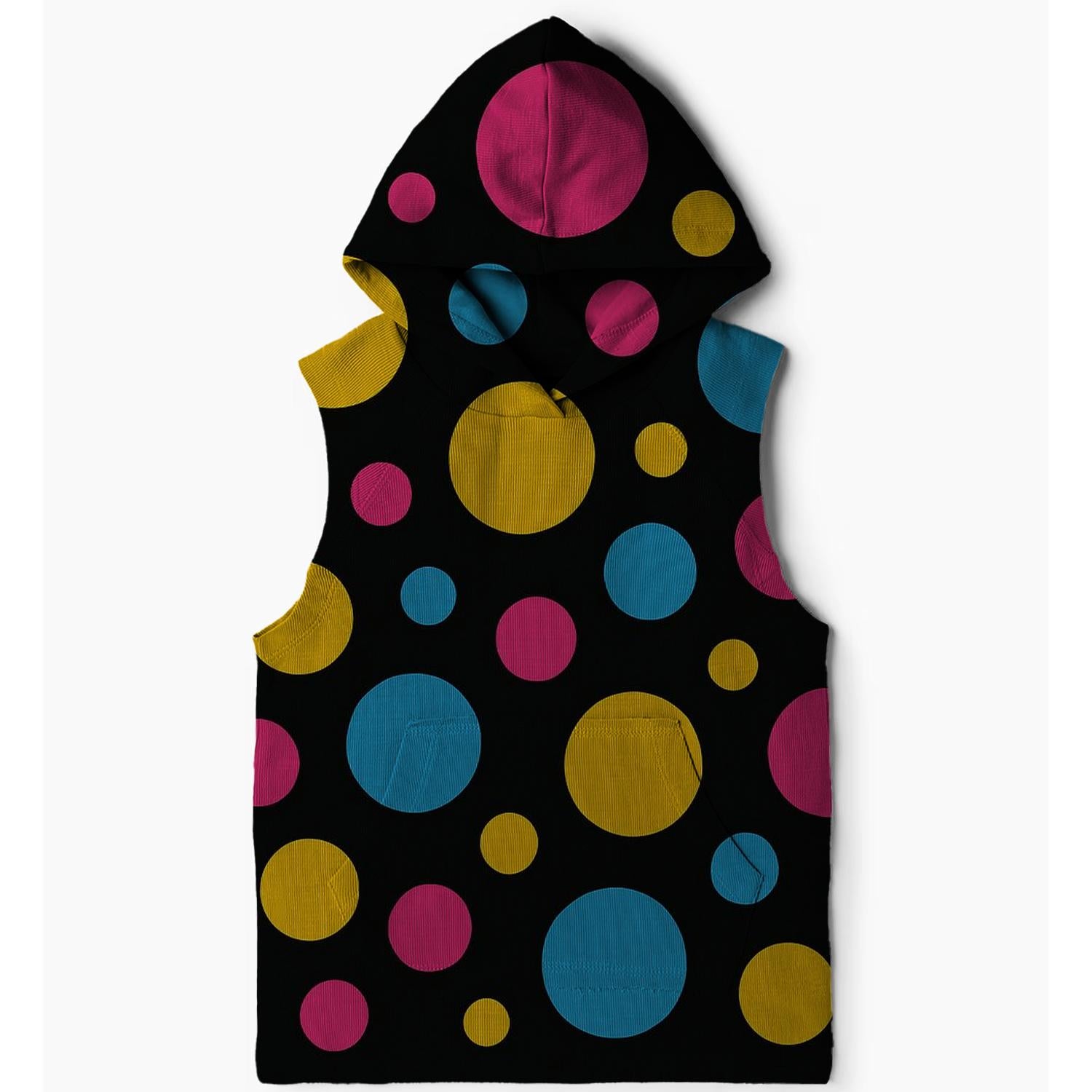 Disco Lights Delight Sleeveless Hoodie