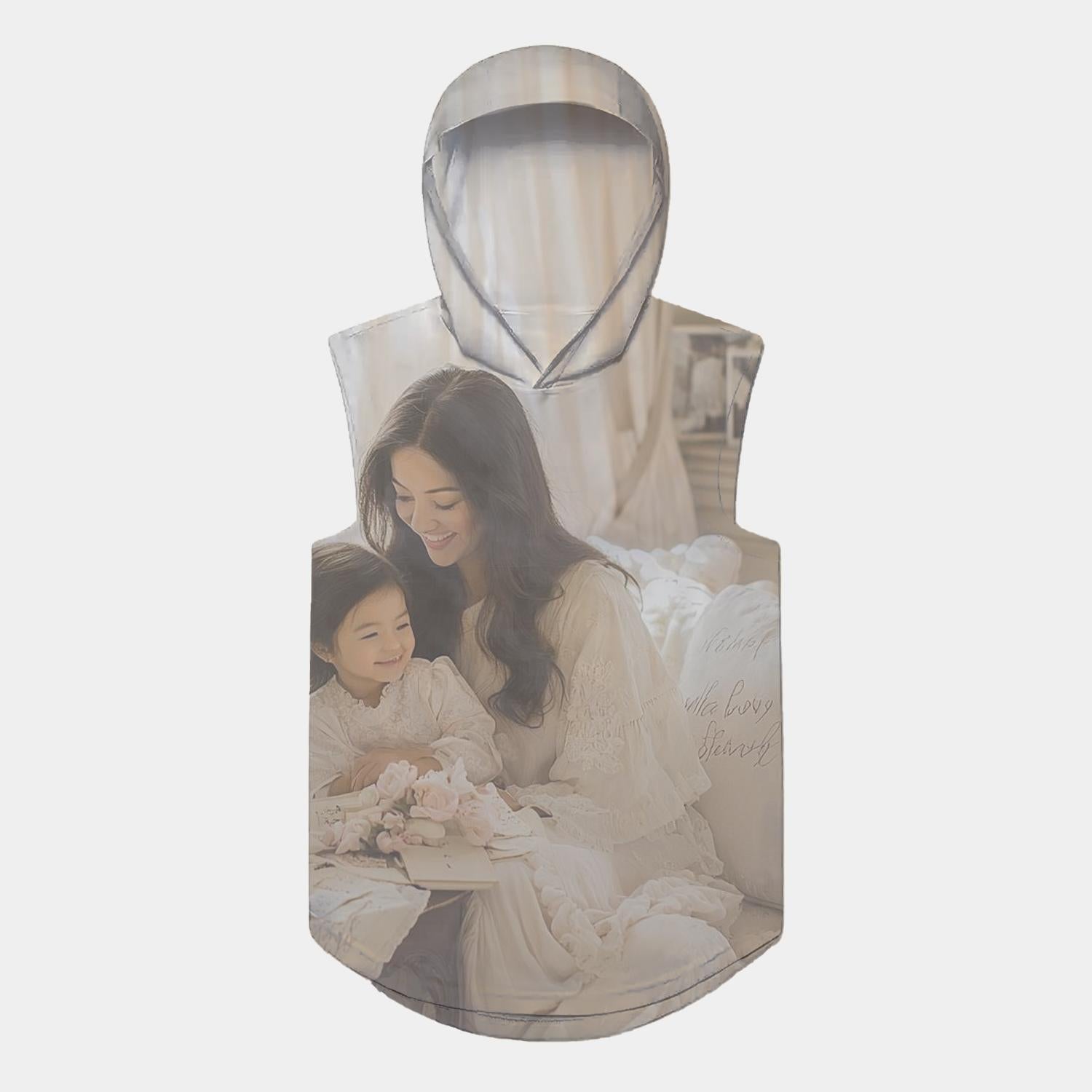 The Hearts Sanctuary A Mothers Love Embodied Sleeveless Hoodie