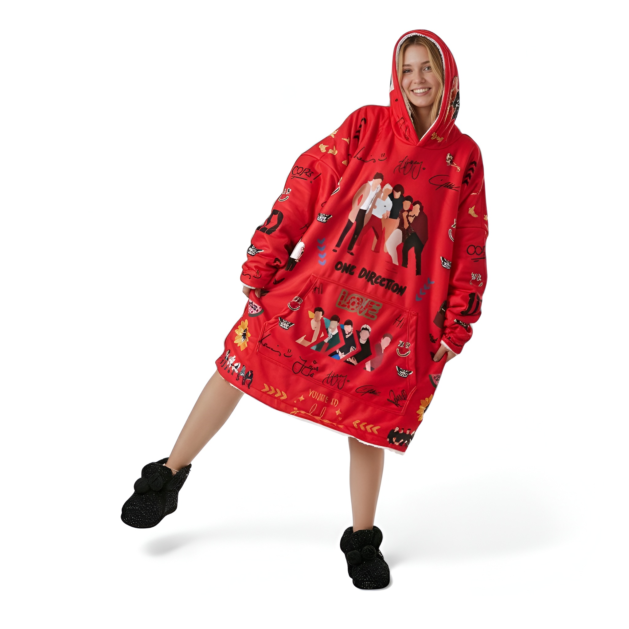 Warm Hooded Oversized Blanket Hoodie