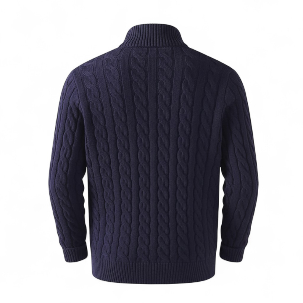 Half Zip Knit Sweater For Men