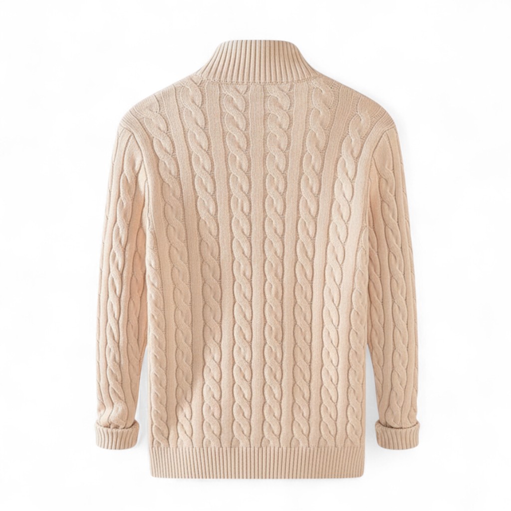 Half Zip Knit Sweater For Men