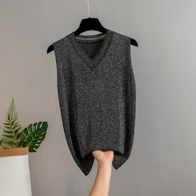 Women Silk V-Neck Camisole-Soco Hoodie