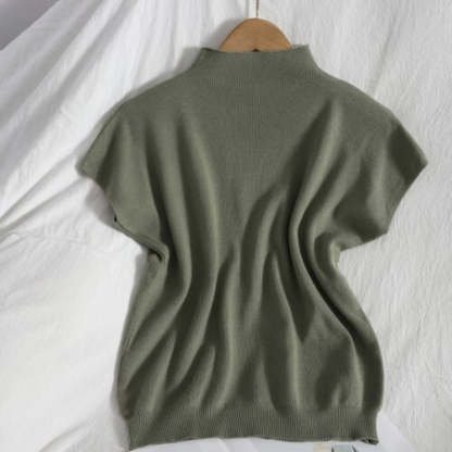 Pullover Sleeveless Solid Knitted T-Shirt-Soco Hoodie