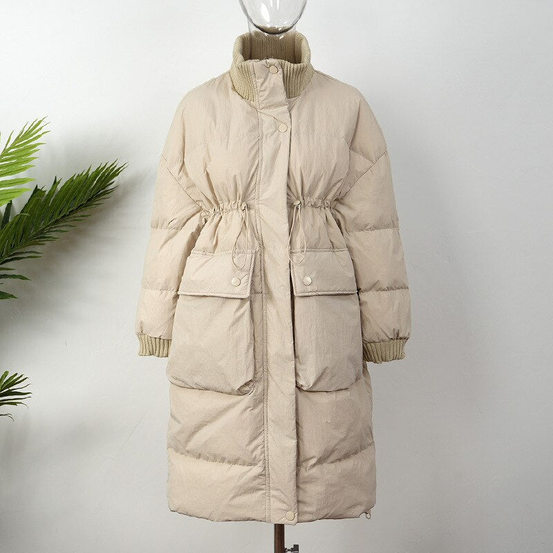 Cotton Thickened Long Parkas Coat for Women-Soco Hoodie
