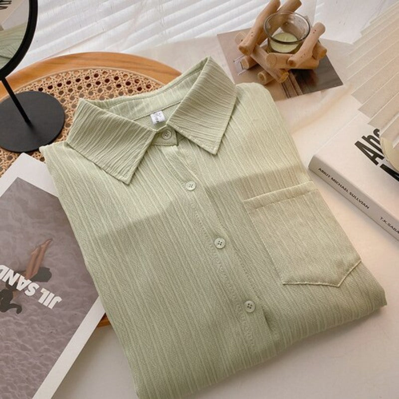 Casual Solid Color Lazy Loose Blouses Shirt For Women-Soco Hoodie